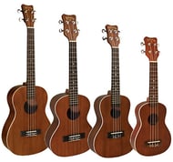 Akamai Mahogany Ukulele Soprano No Binding